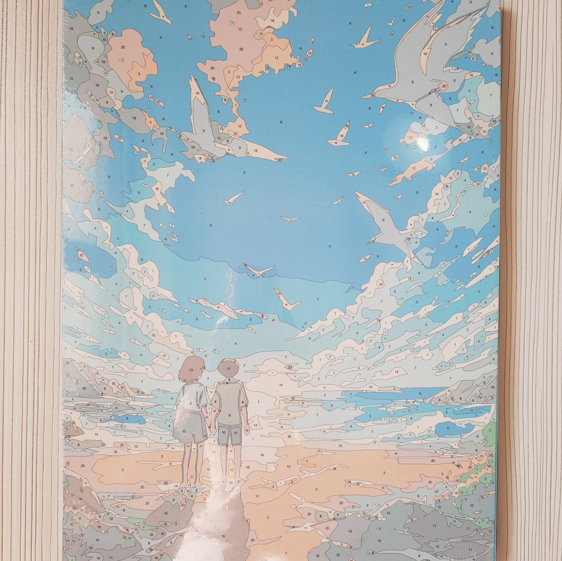 نقاشی رنگ آمیزی روی بوم شماره دار گواشی 30*40