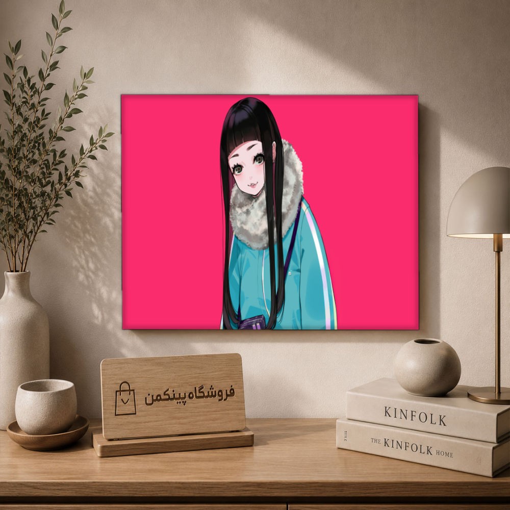 تابلو شاسی پینکمن طرح انیمه دختر مینیمال - Anime Girl Minimalist کد Jm 11