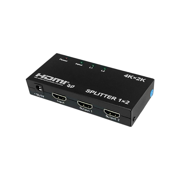اسپلیتر یک به دو HDMI مدل 4K | مبدل 1 به 2 خروجی تصویر (1x2 Splitter)