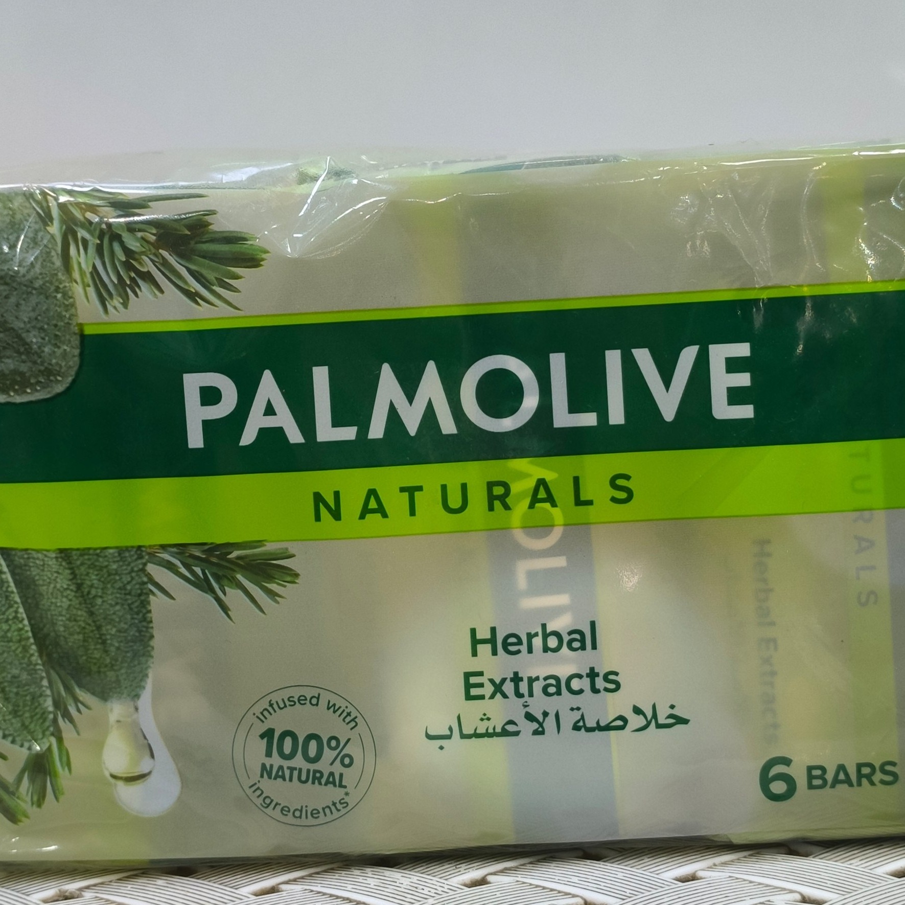 صابون پالمولیو Palmolive Naturals Herbal با عصاره رزماری و آویشن پک 6 عددی 170 گرمی