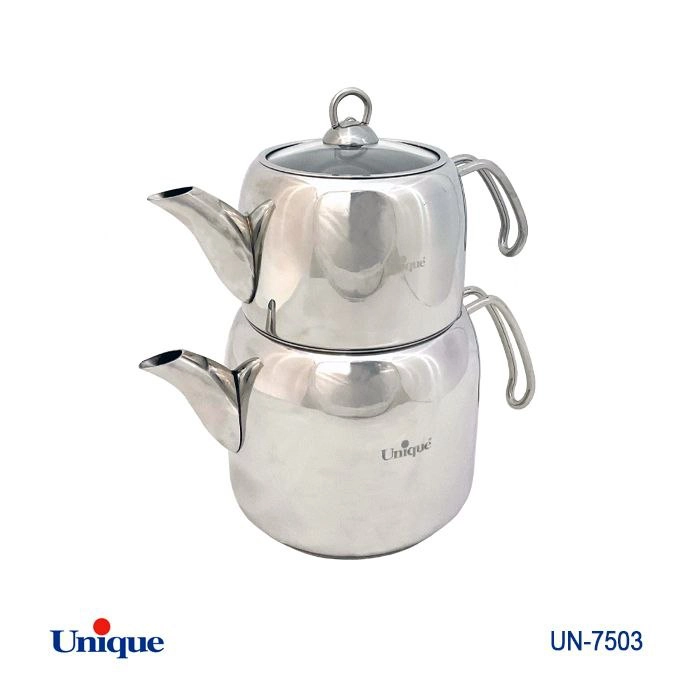 کتری و قوری استیل یونیک Unique ترک 2.70 لیتر کد UN-7503 (پس کرایه)