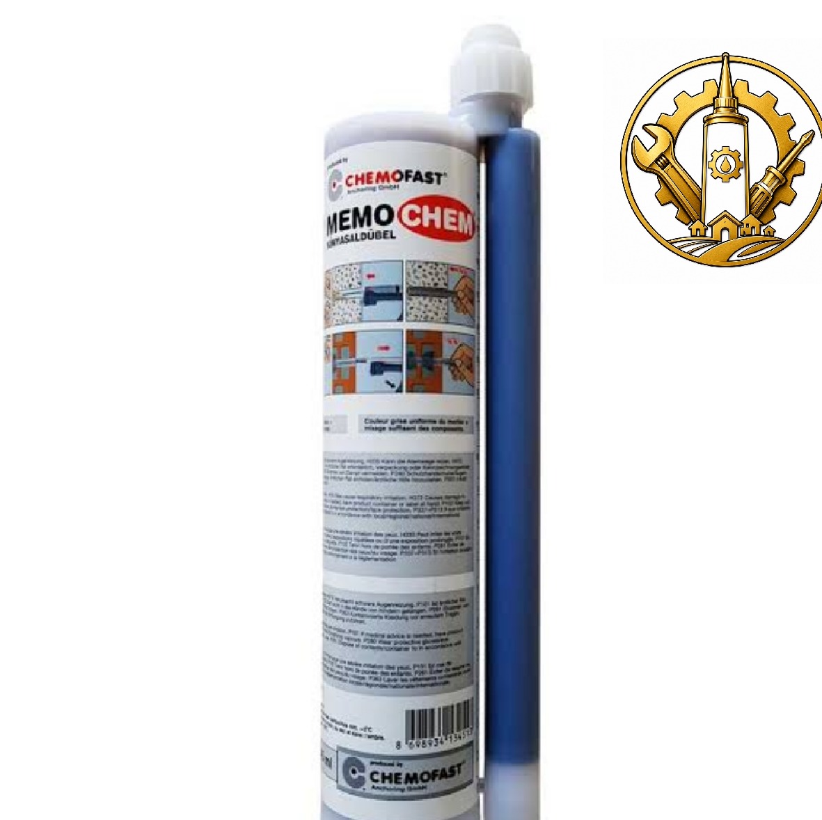 چسب کاشت میلگرد ممو چم 345 میل آلمان MEMO CHEM