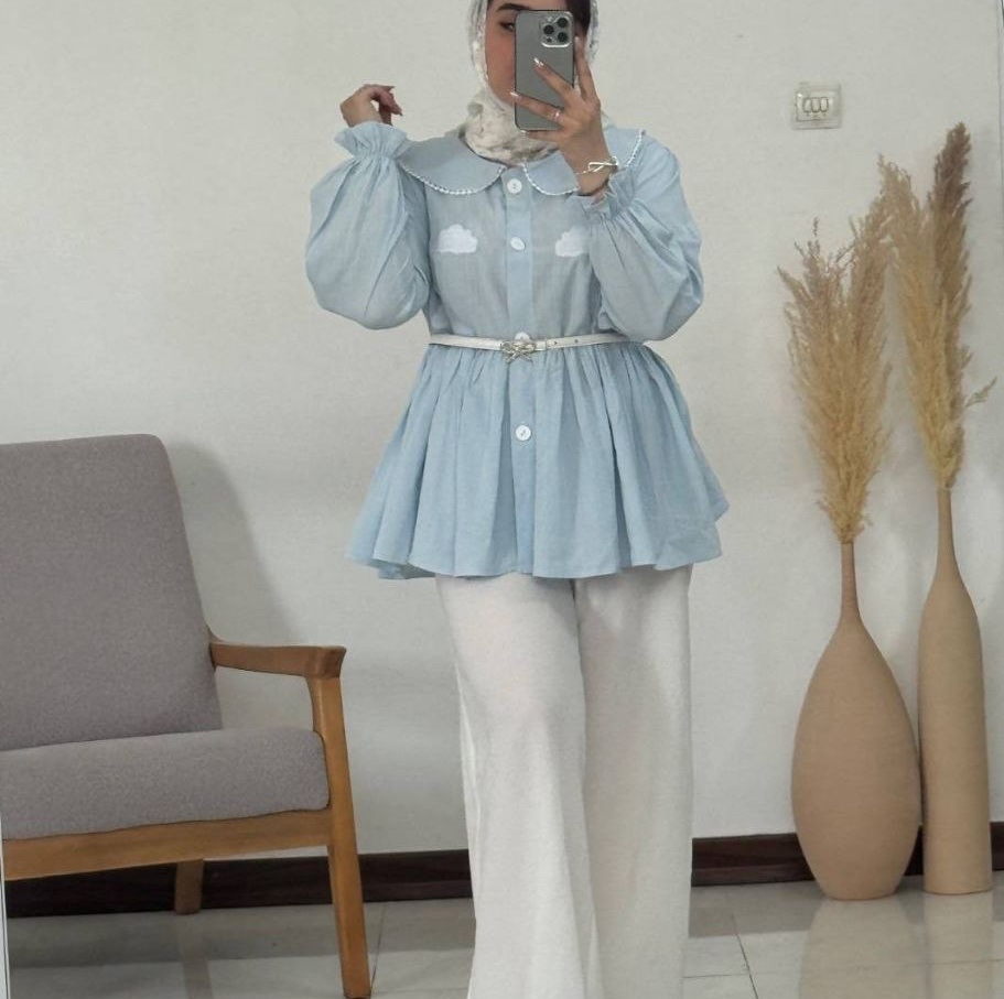 شومیز شلوار آسمان