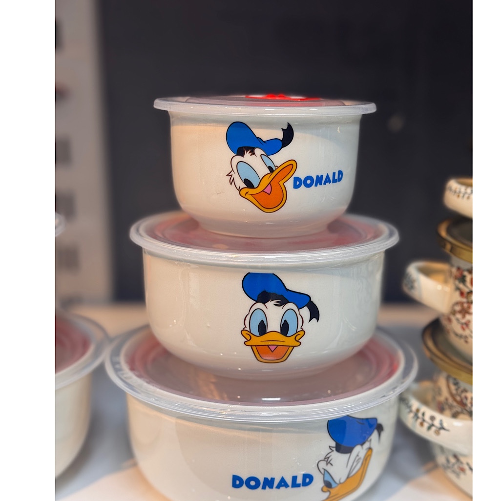 ست 3 تایی سرامیکی درب دار طرح Donald