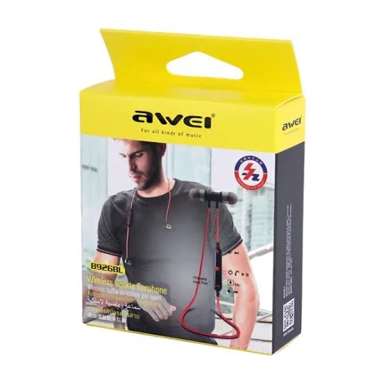 هدفون بلوتوثی ورزشی AWEI مدل B926BL همراه قدرتمند در باشگاه