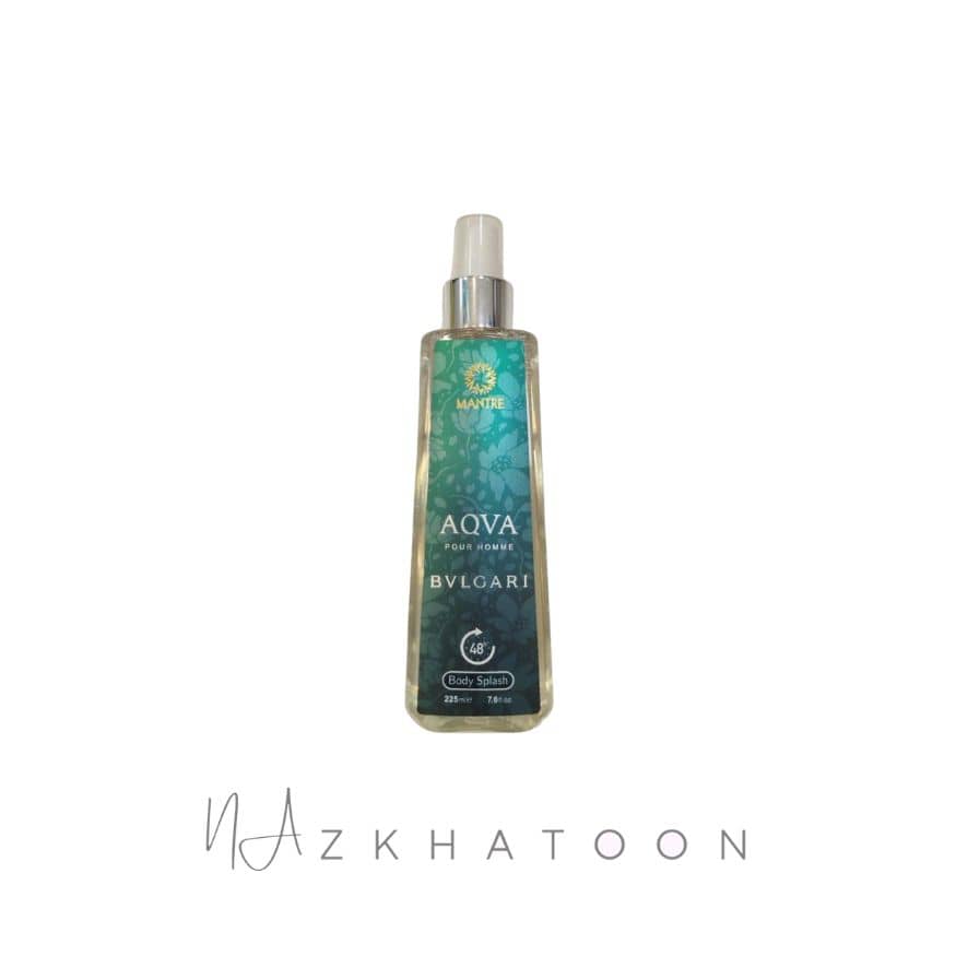 بادی اسپلش مردانه مانتره رایحه بولگاری آکوا | MANTRE Body Splash Bvlgari Aqva