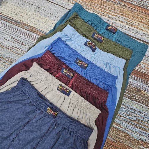 شورت مردانه پا دار نخ پنبه از سایز L تا 3XL مناسب 40 تا 54