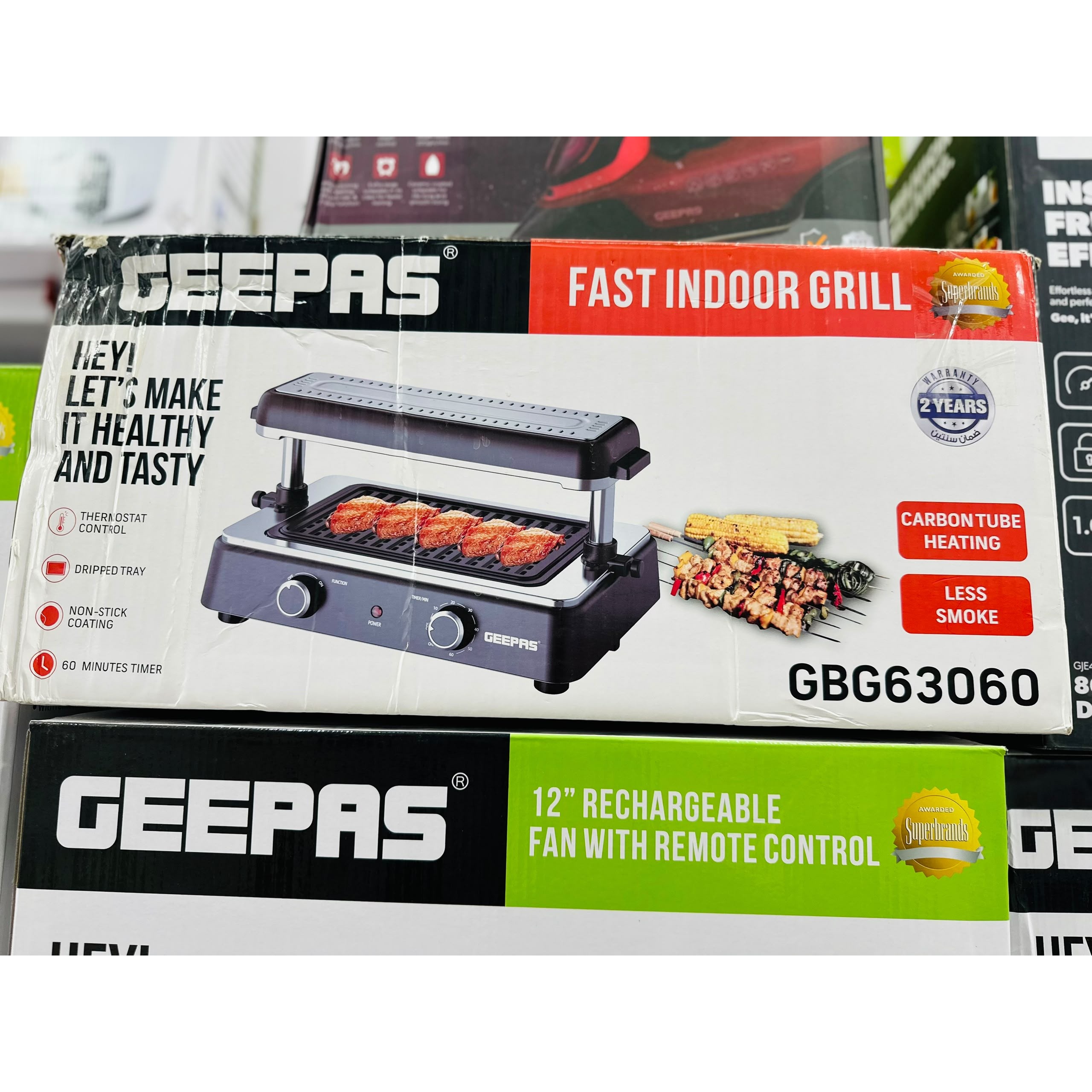 گریل و کباب پز جیپاس مدل GBG63060 چند کاره