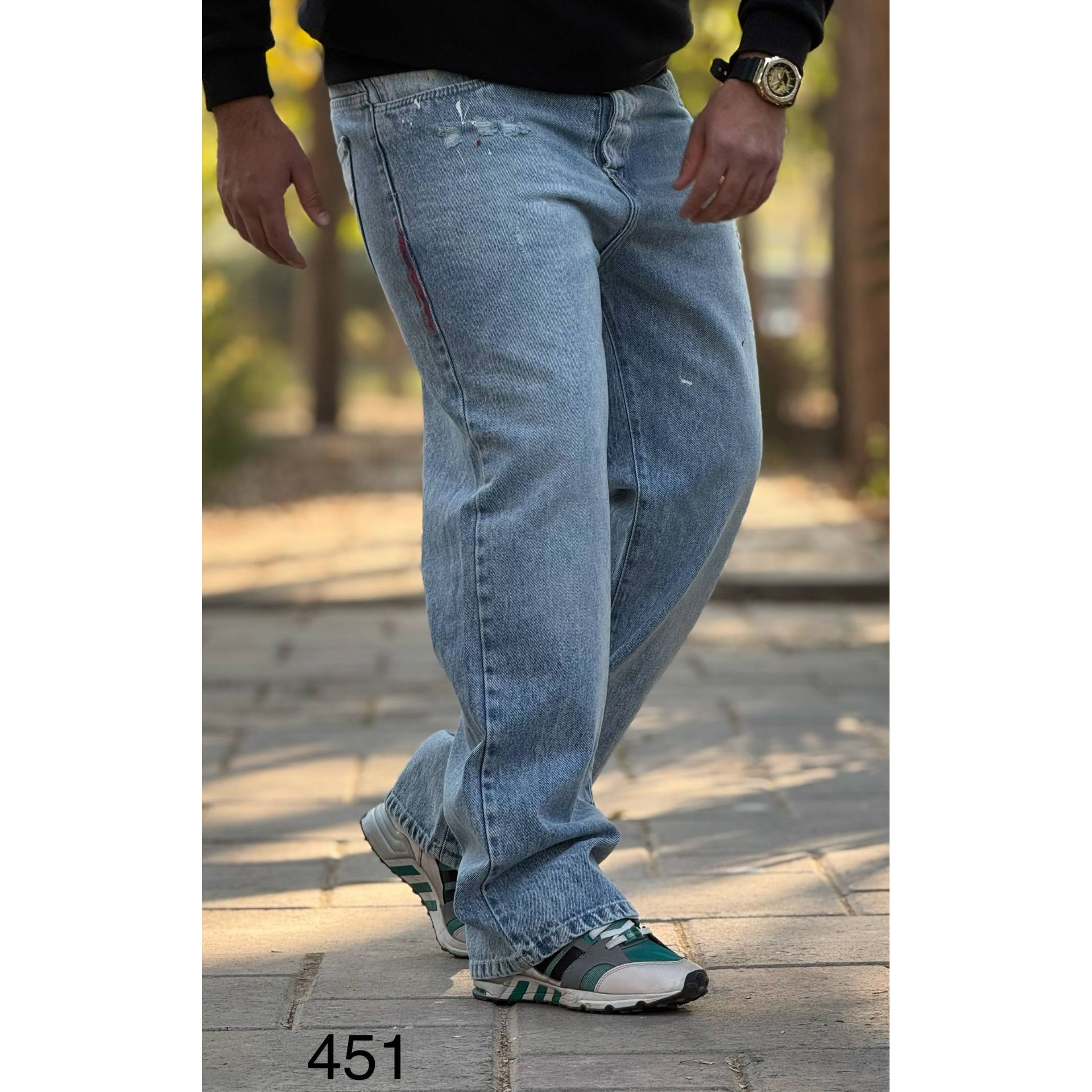 شلوار جین بگ مردانه کد 451