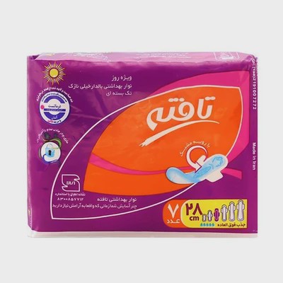 نوار بهداشتی روز تافته مدل Ultra thin daily use، سایز L