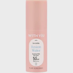 کرم ضد آفتاب فلوئید بی رنگ ویت یو With You Fusion Water Spf50 مناسب صورت و بدن حجم 60 میل