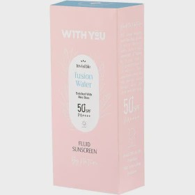 کرم ضد آفتاب فلوئید بی رنگ ویت یو With You Fusion Water Spf50 مناسب صورت و بدن حجم 60 میل