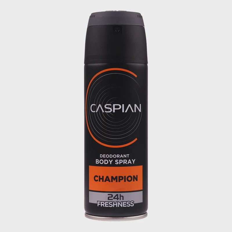 اسپری دئودورانت بدن مردانه کاسپین مدل CHAMPION حجم 150 میلی لیتر