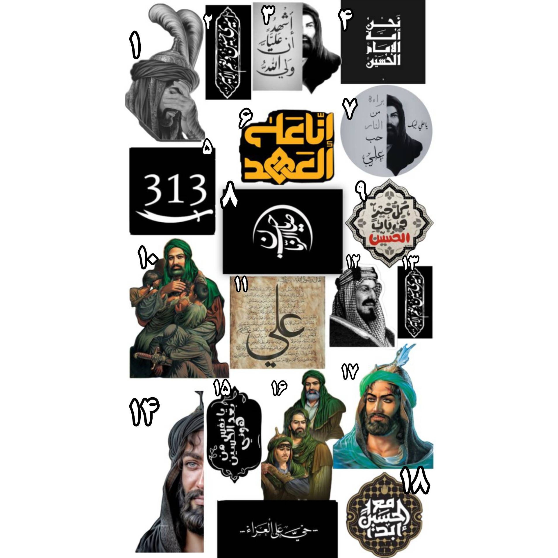 استیکر پکی تکی طرح مذهبی مدل3.