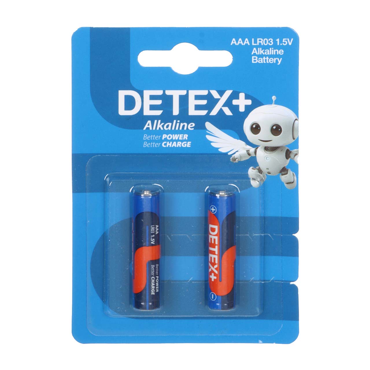 باتری نیم قلم Detex - AAA مدل Alkaline LR03 (بسته 2 عددی)