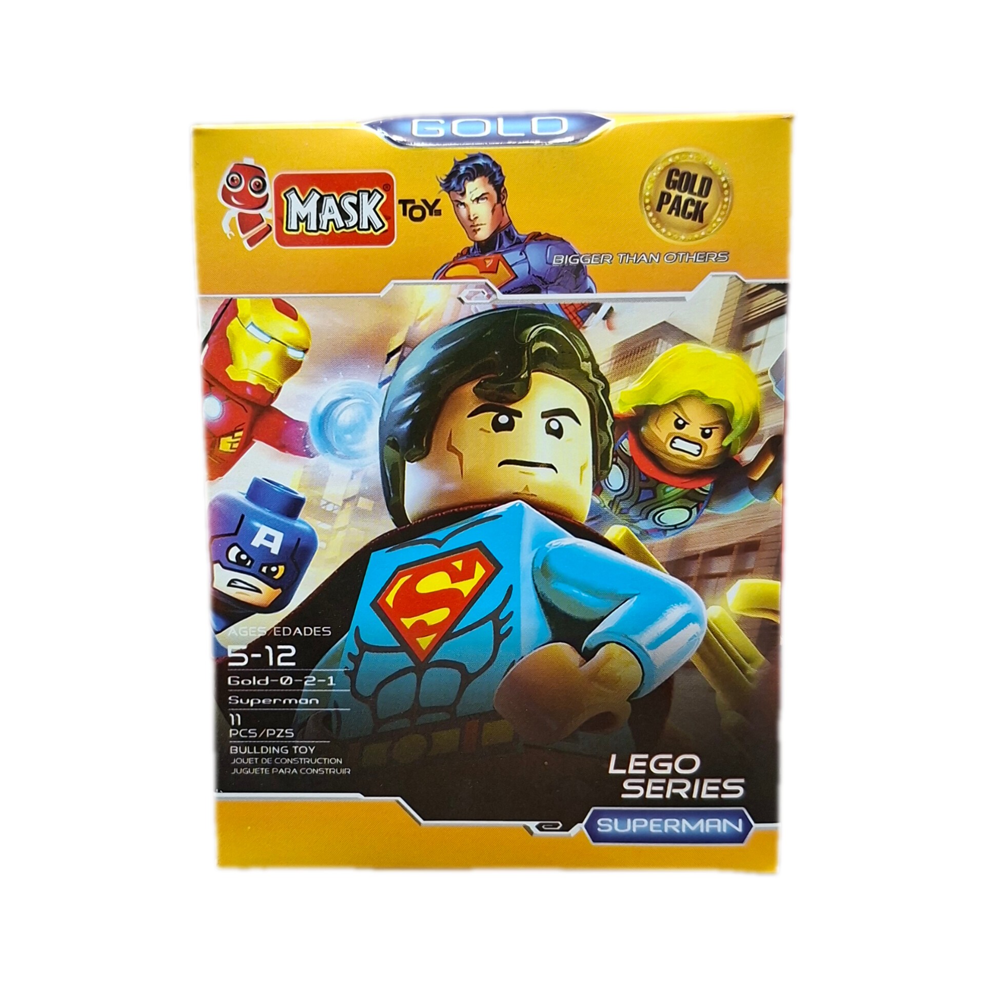لگو فیگور طرح سوپرمن SUPERMAN برند ماسک 11 قطعه