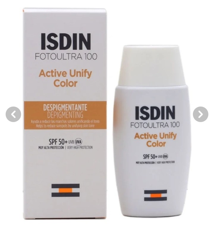 ضد آفتاب اکتیو یونیفای ایزدین SPF50 حجم 50 میلی لیتر رنگی