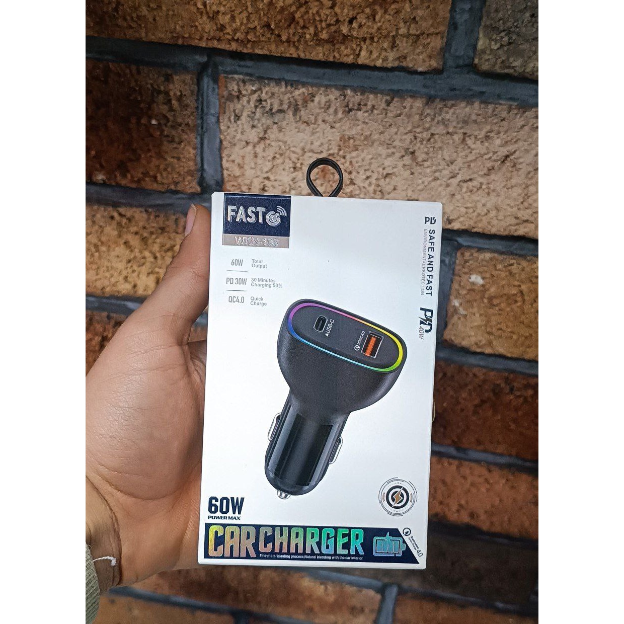 شارژر فندکی خودرو WKN-105 60W