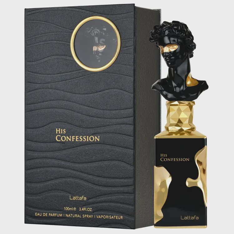 ادوپرفیوم عطر هیز کانفشن مردانه لطافه صد میل با پکیج جذاب ماندگاری صد درصد اورجینال(اماراتی)His confession Lattafa