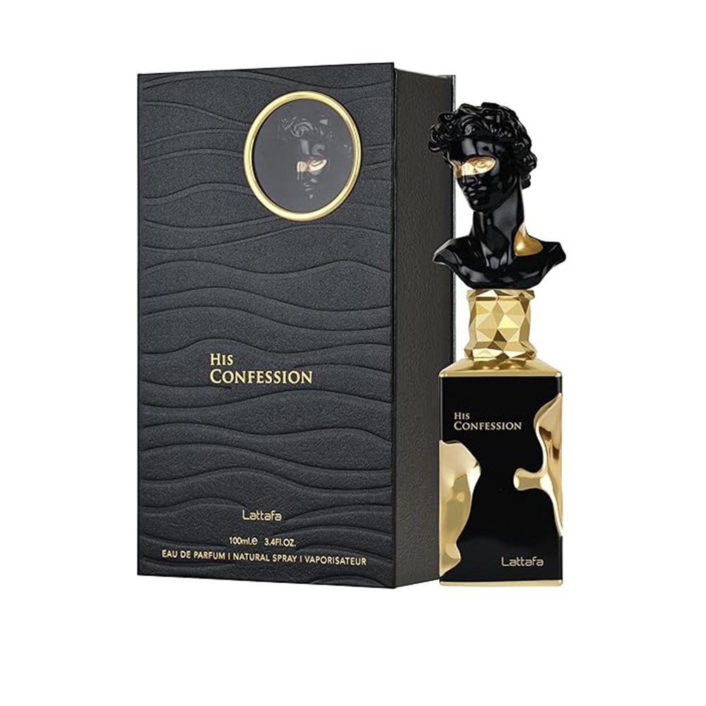 ادوپرفیوم عطر هیز کانفشن مردانه لطافه صد میل با پکیج جذاب ماندگاری تضمینی بالای چهارساعت(اماراتی)His confession Lattafa