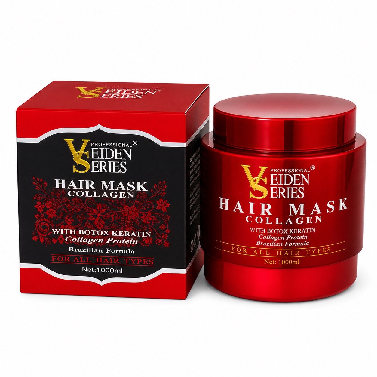 ماسک مو ویدن وی اس حاوی کراتین و کلاژن hair mask veiden series keratin collagen