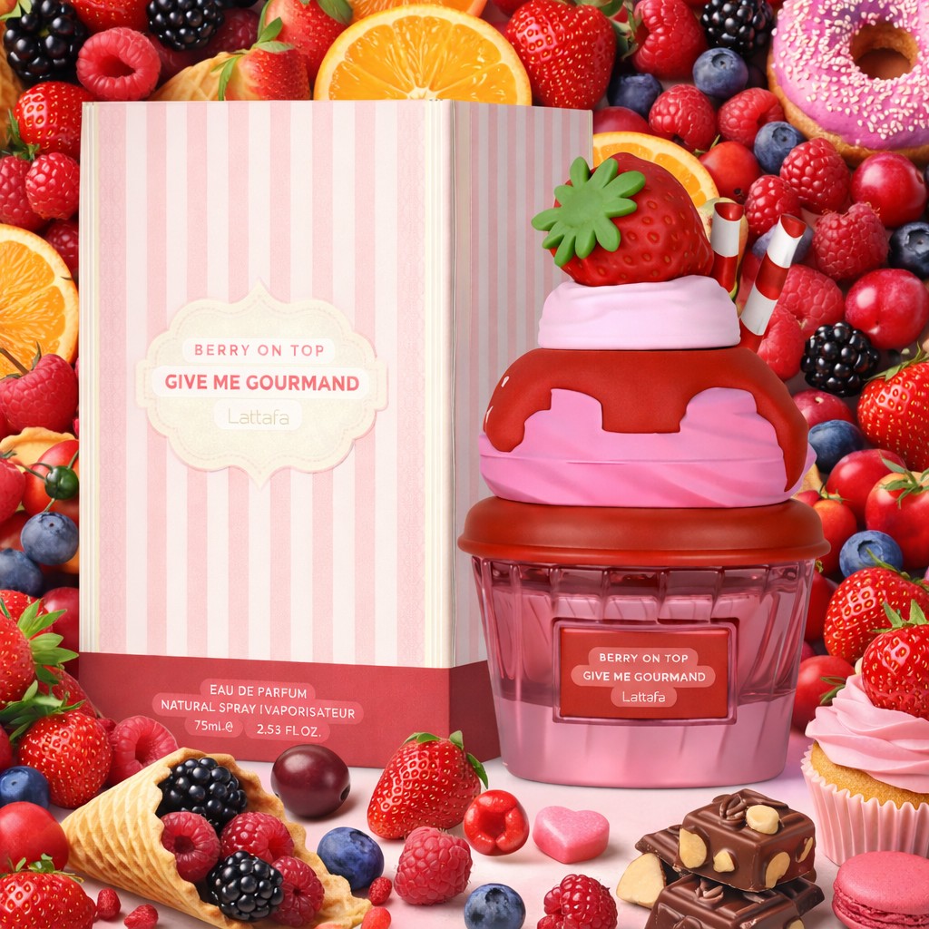 ادکلن بستنی بری ان تاپ لطافه 75 میل Lattafa berry on top give me give me gourmand