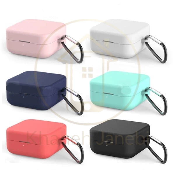کاور محافظ سیلیکونی هندزفری Xiaomi Air 2 SE Mi True Wireless Earphone 2 Basic Case دارای قلاب آویز