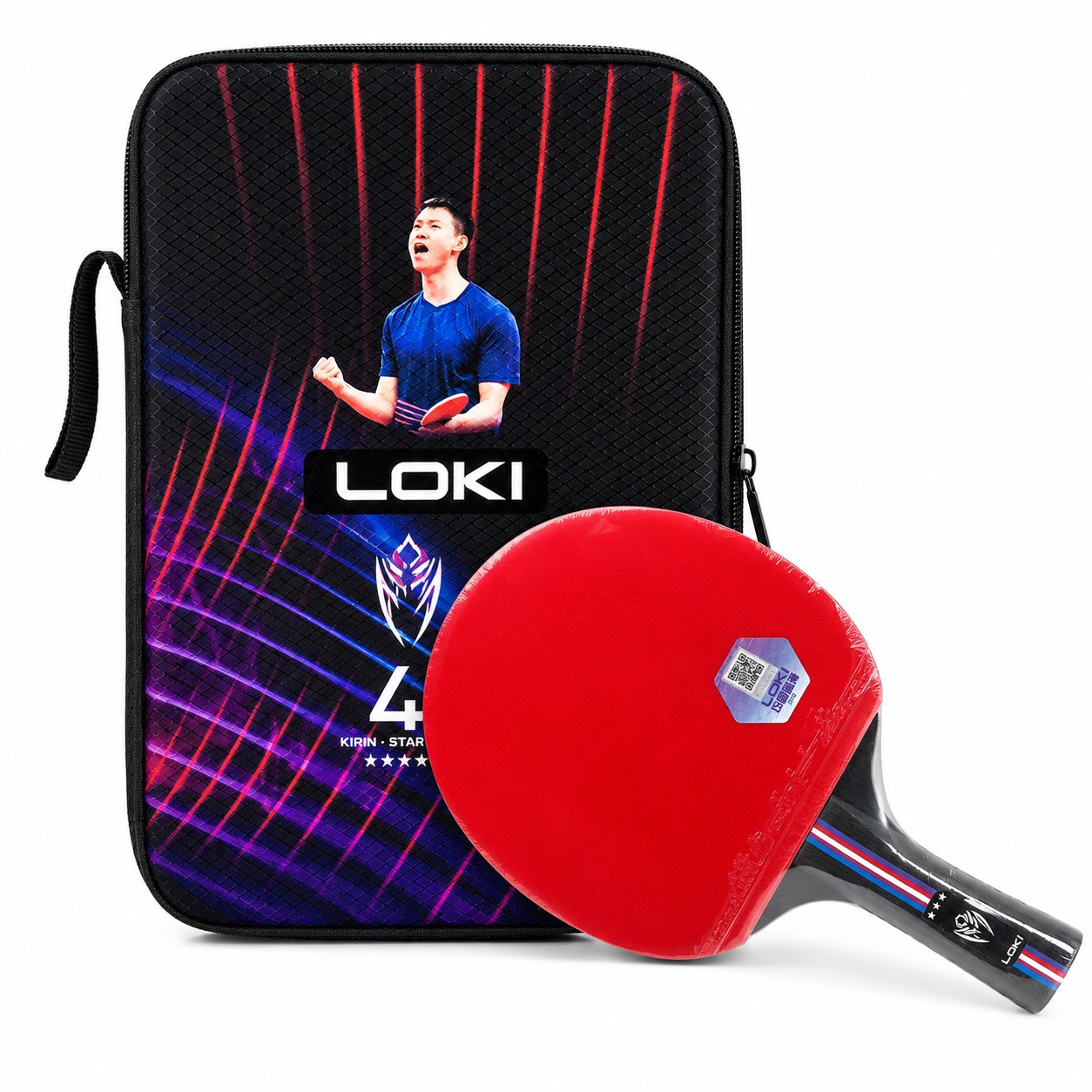 راکت پینگ پنگ لوکی LOKI Kirin Star 4 به همراه کیف هدیه