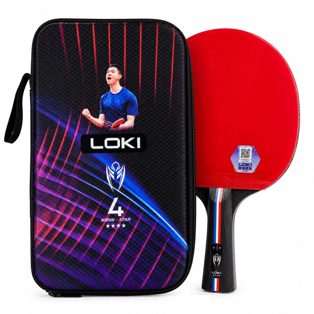 راکت پینگ پنگ لوکی LOKI Kirin Star 4 به همراه کیف هدیه