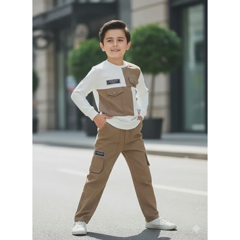 بلوز و شلوار اسپرت طرح دو جیب