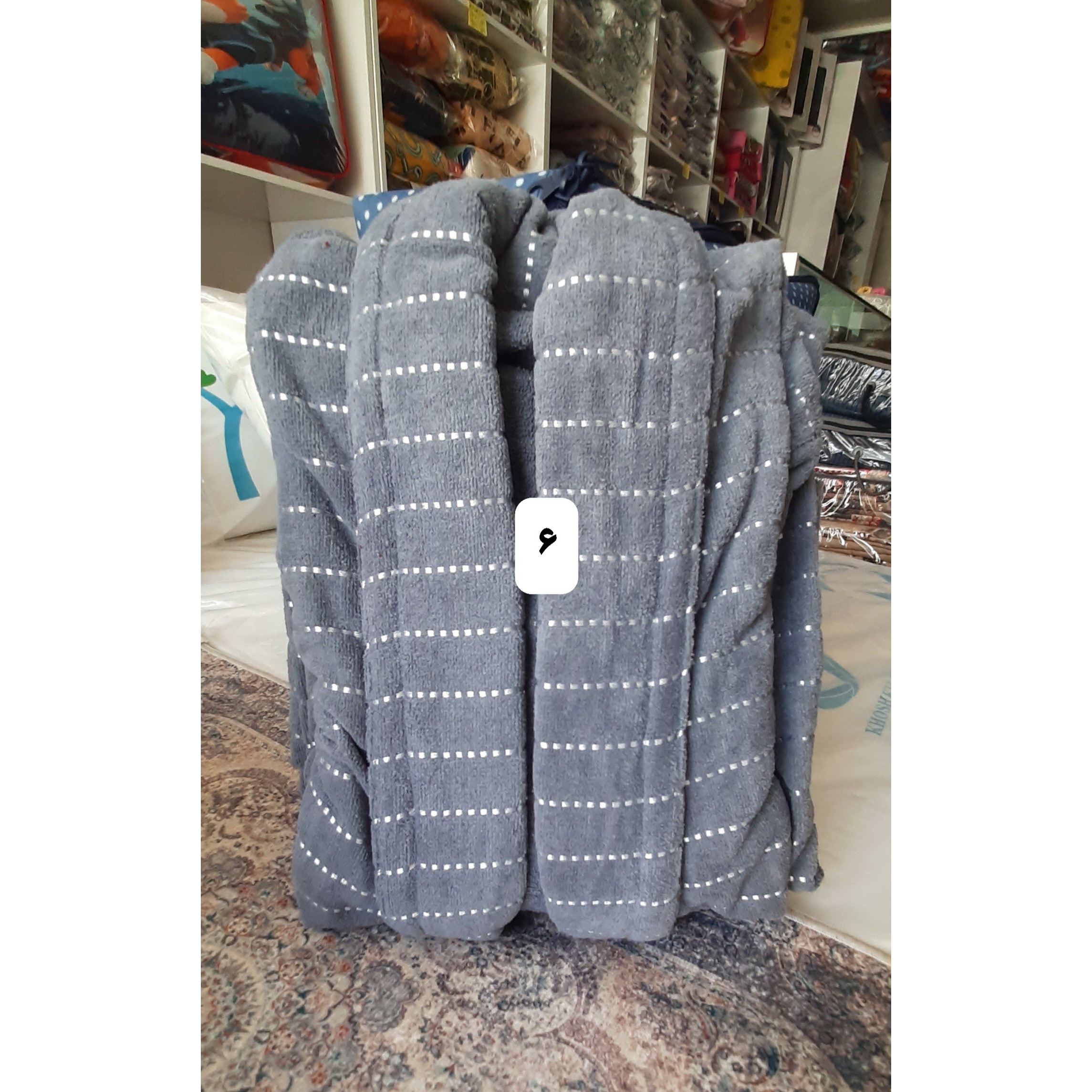 حوله تنپوش گلبرگ سایز 125 ابریشم راه راه رنگ 6
