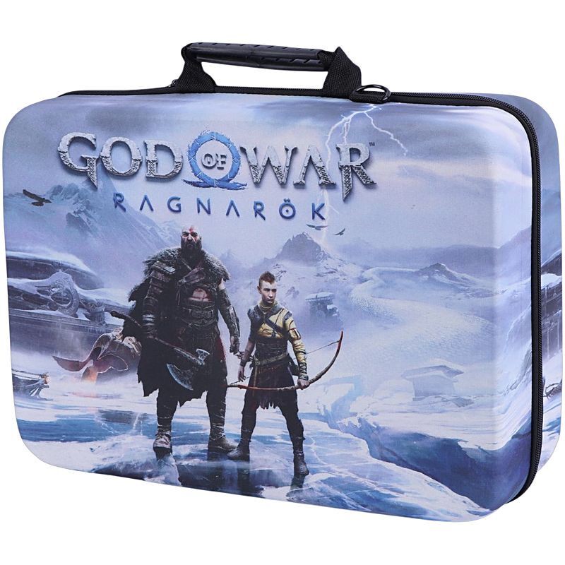کیف کنسول بازی PS5 Slim طرح God of War Ragnarok - 552 نگهدارنده هدست