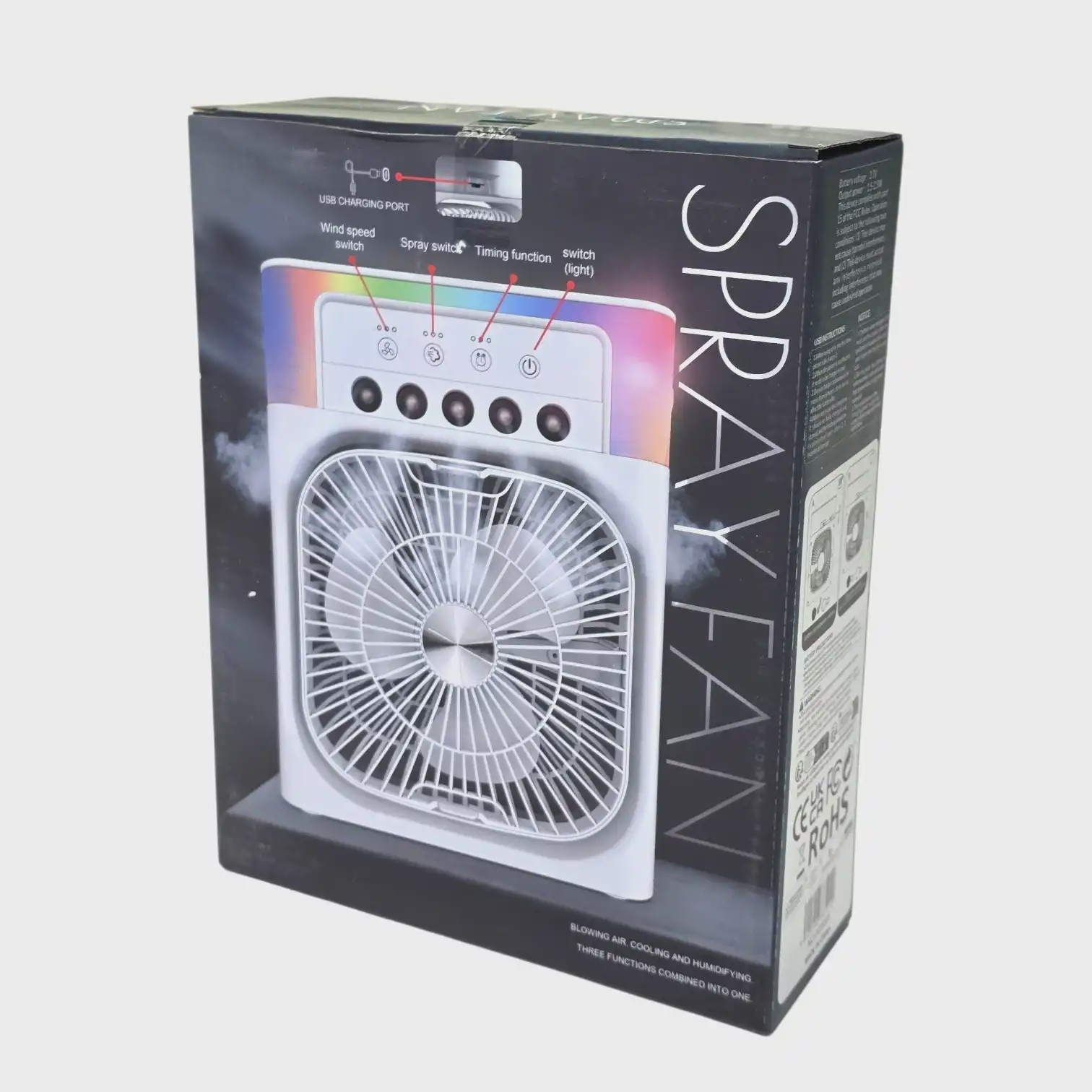 پنکه مه پاش شارژی مدل DD-5005 Spray Fan