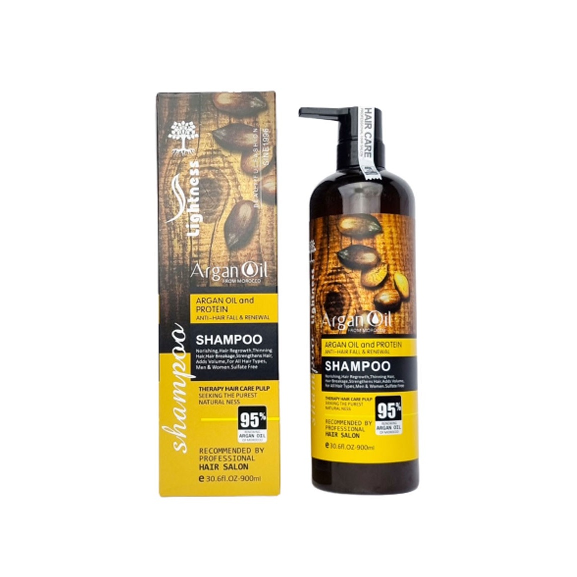 شامپو آرگان لایتنس مدل Argan Oil تقویت کننده و ترمیم کننده مو