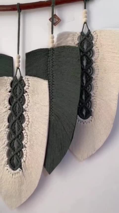 دیوارکوب برگ مکرومه مدرن ارت بیوتی