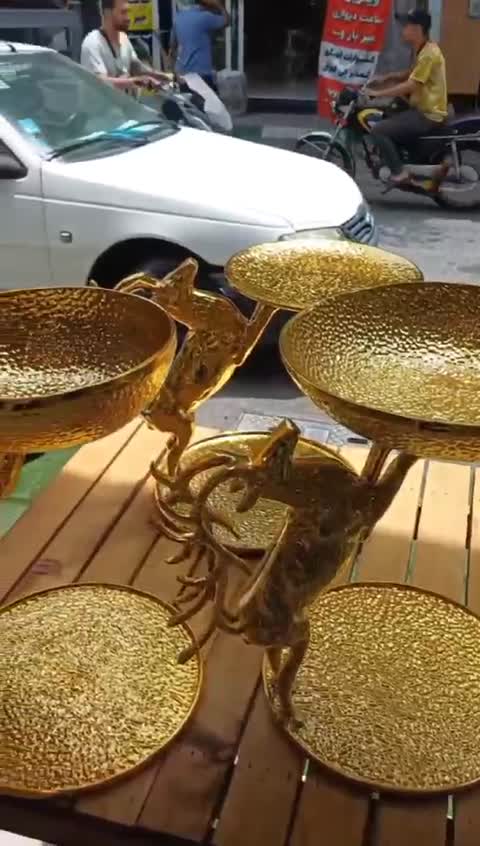 ست پذیرایی گوزن سه تیکه آلومینیوم ارسال رایگان