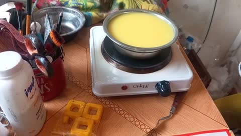 شمع گل رز دستساز 11سانت مناسب دکوراسیون داخلی
