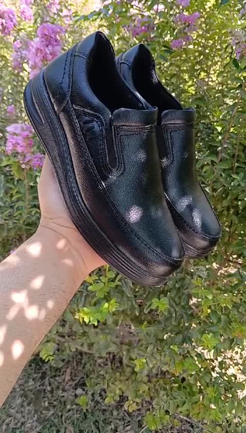 کفش طبی اداری چرم صنعتی بازیره نرم pu