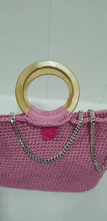 کیف دستی مکرومه