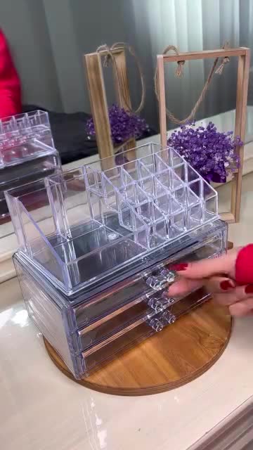 استند لوازم آرایشی سه کشو