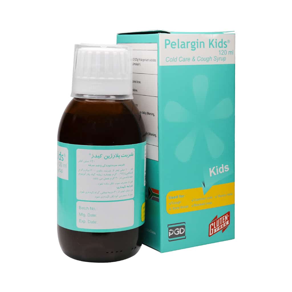 شربت پلارژین کیدز پارس گیتا دارو 120 میلی لیتر - Pars Gita Darou Pelargin Kids Syrup 120 ml