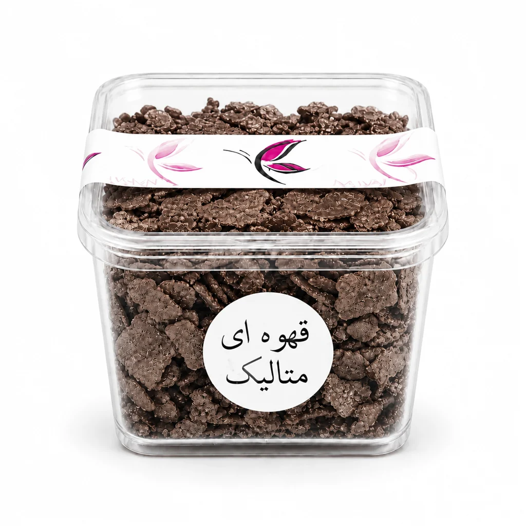 رنگ شمع مانا 25 گرمی متالیک قهوه ای
