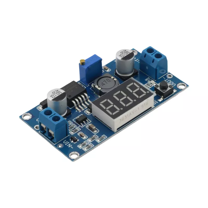 ماژول کاهنده DC-DC با چیپ LM2596 و نمایشگر