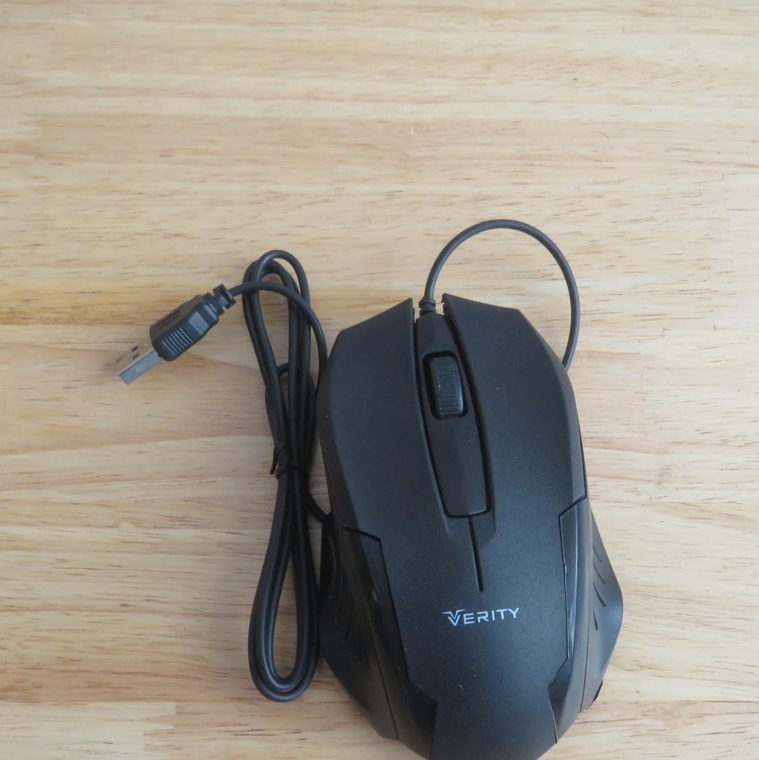 ماوس وریتی اپتیکال باسیم، رنگ مشکی مات - Verity V-M5128 Wired Mouse