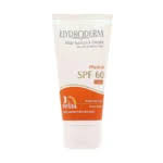 کرم ضد آفتاب SPF60 رنگی هیدرودرم مناسب پوست های خشک و حساس 50 میلی لیتر