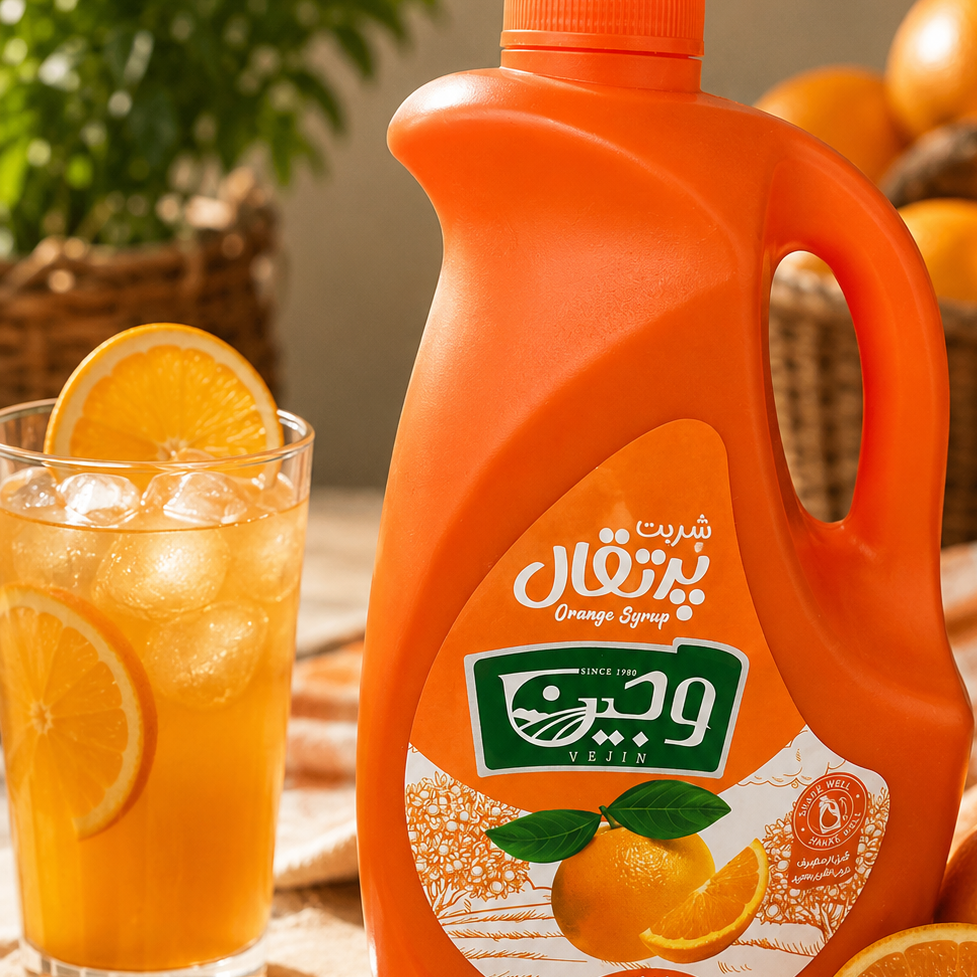 شربت پرتقالی وجین