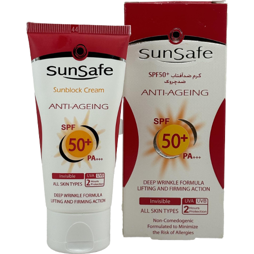 کرم ضدآفتاب سانسیف SPF50 سفیدکننده – روشنکننده، ضدلک با محافظت قوی برای انواع پوست
