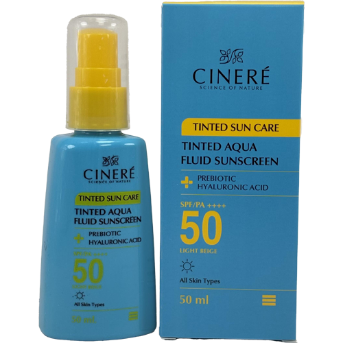 ضدآفتاب فلوئید رنگی سینره SPF 50 (بژ روشن) – پوشش طبیعی و محافظت عالی برای پوست چرب