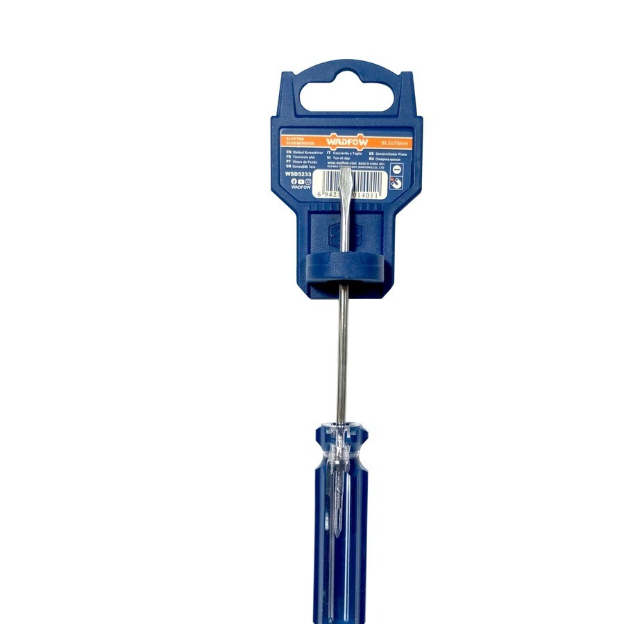 پیچ گوشتی 3X75 دسته کریستالی وادفو