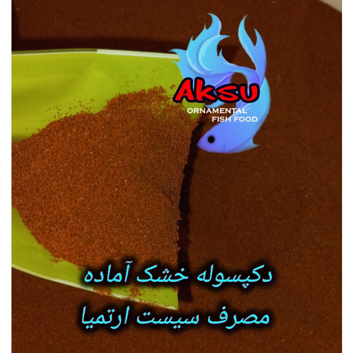 دکپسوله خشک آماده مصرف سیست ارتمیا تخم میگو دریاچه آرال 30 گرمی بدون نیاز به هچ